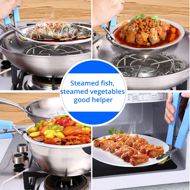 Зажим для чаши кухонная посуда на пару незаменимый зажим против ожогов