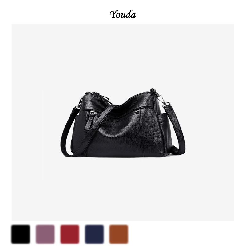 Youda одноцветная винтажная сумка-мессенджер женские сумки на плечо повседневные