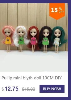 Только для мини blyth куклы 10 см высота белое платье кружевная одежда милые игрушки подарок