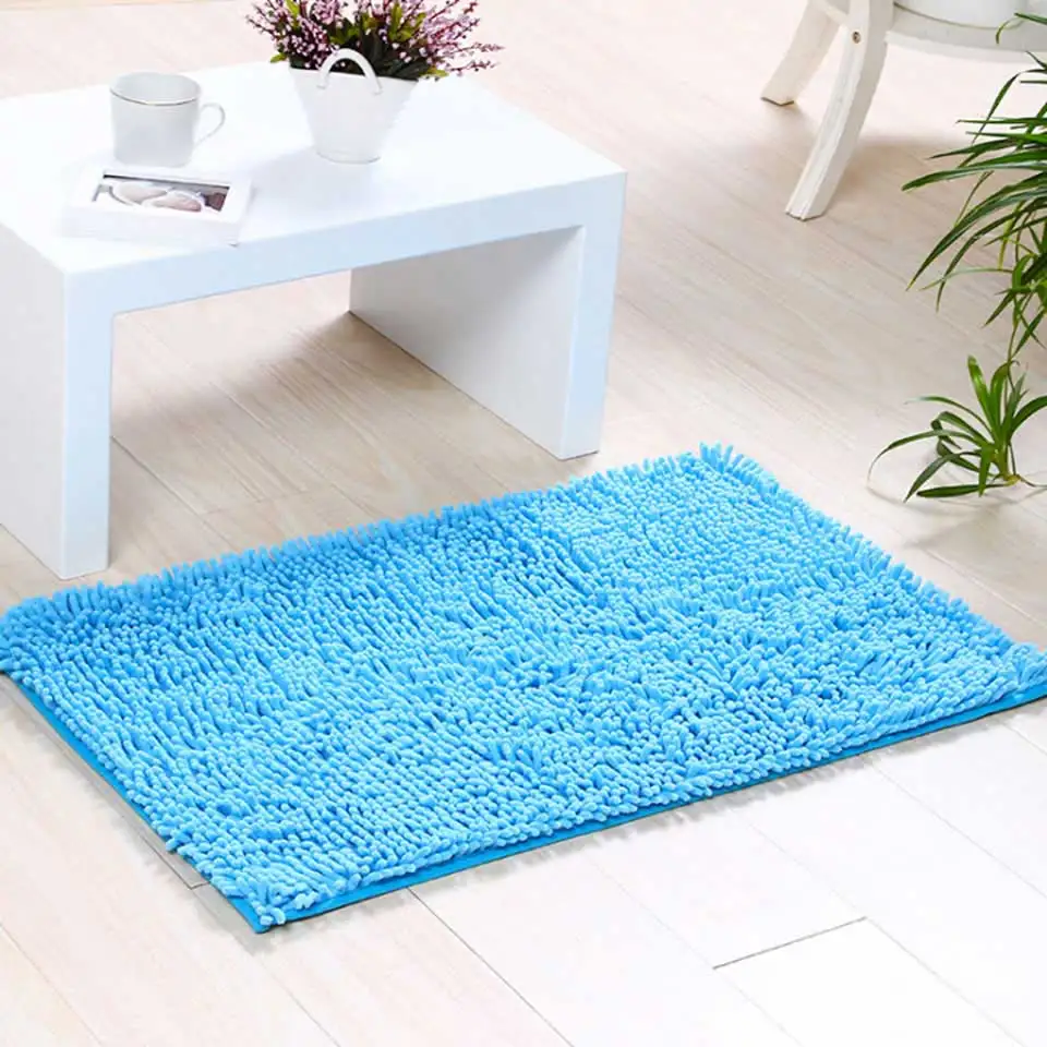 sky blue Нескользящий коврик для ванной комнаты, коврик для ванной, волшебный Впитывающий Коврик для двери, ковер для кухни, нескользящий - Цвет: sky blue