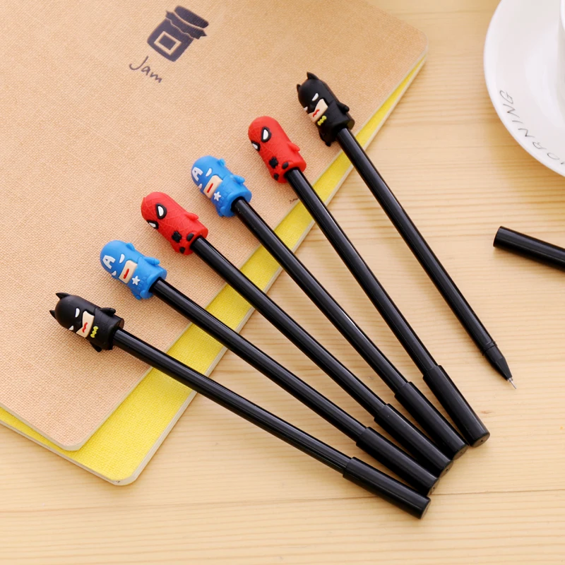 10 шт./лот Творческий мультфильм прекрасный гелевые ручки с черными чернилами 0 38