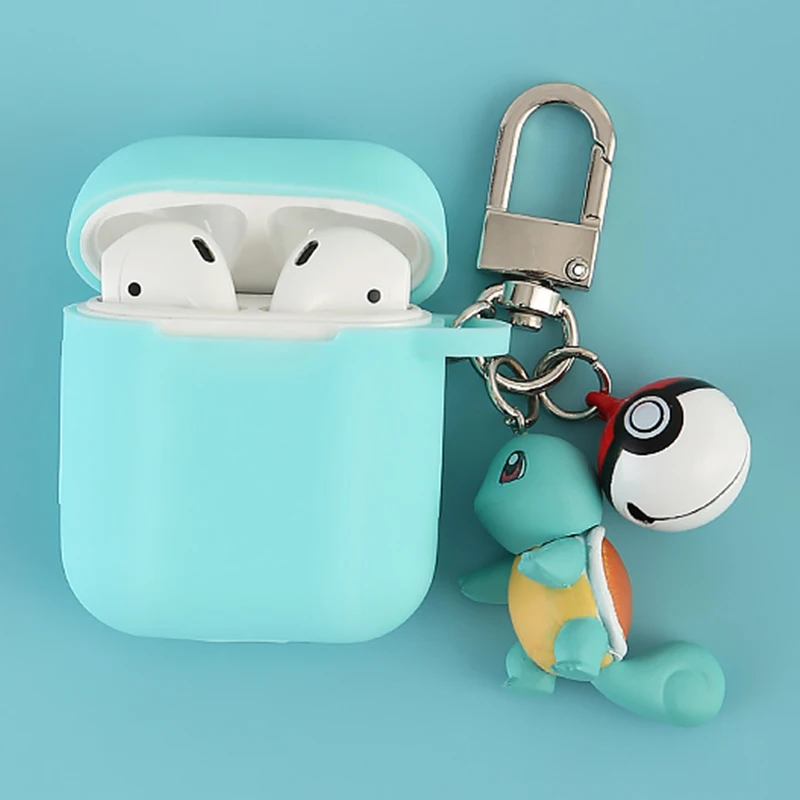 Милый японский мультяшный силиконовый чехол для Apple Airpods, чехол, аксессуары, Bluetooth, чехол для наушников, сумка, декоративная крышка, брелок