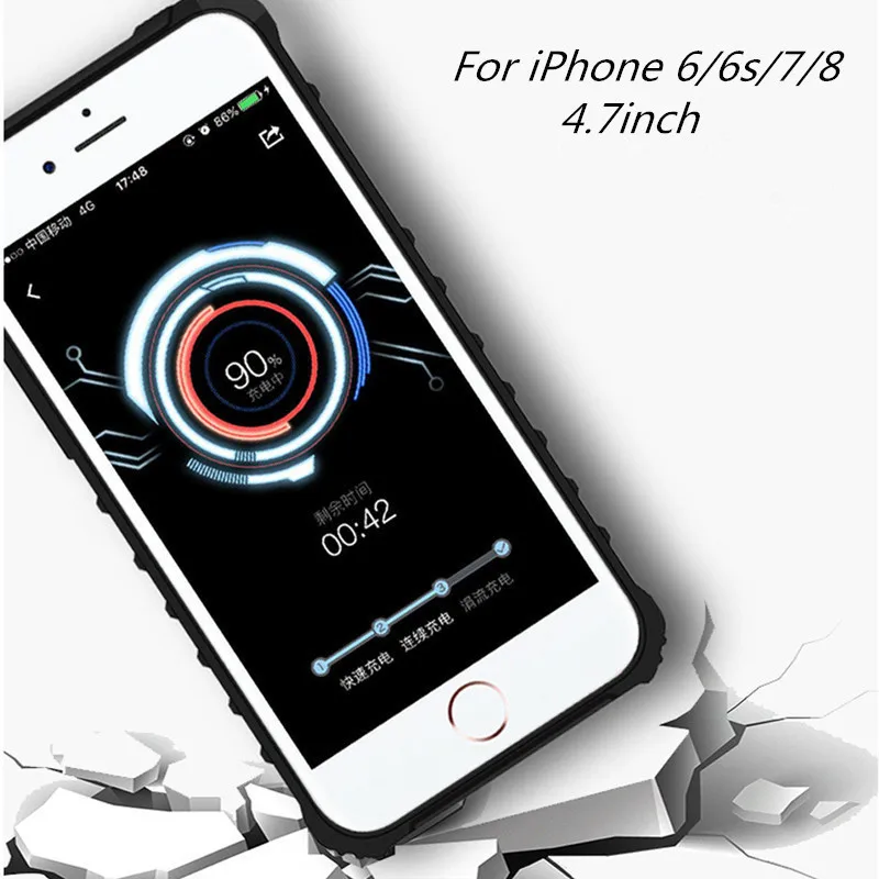 Extpower Wireless Charging Power Bank For iPhone6 6s 7 8Plus Charger Battery Case 3100mAh 8 | Мобильные телефоны и