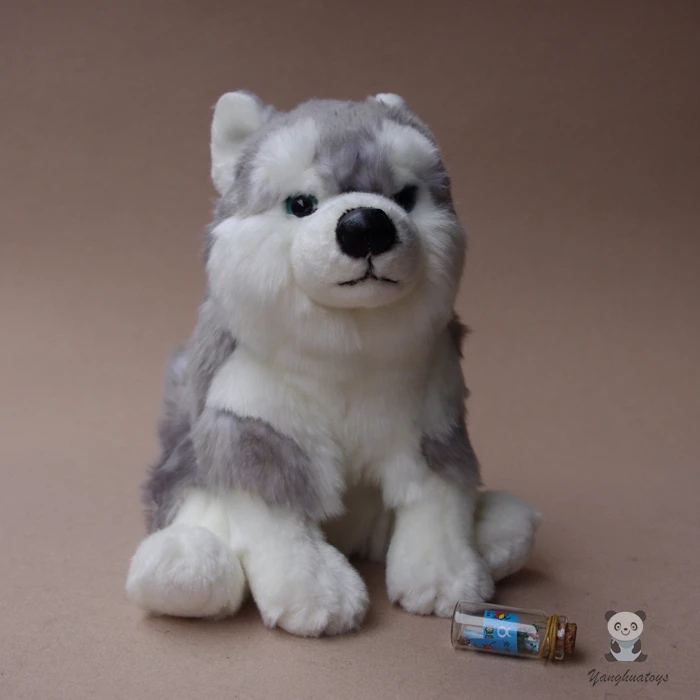 Precio Animal Relleno Juguete Simulación Husky De Peluche Juguetes Para Niños Regalos Almohada Huskies Muñecas