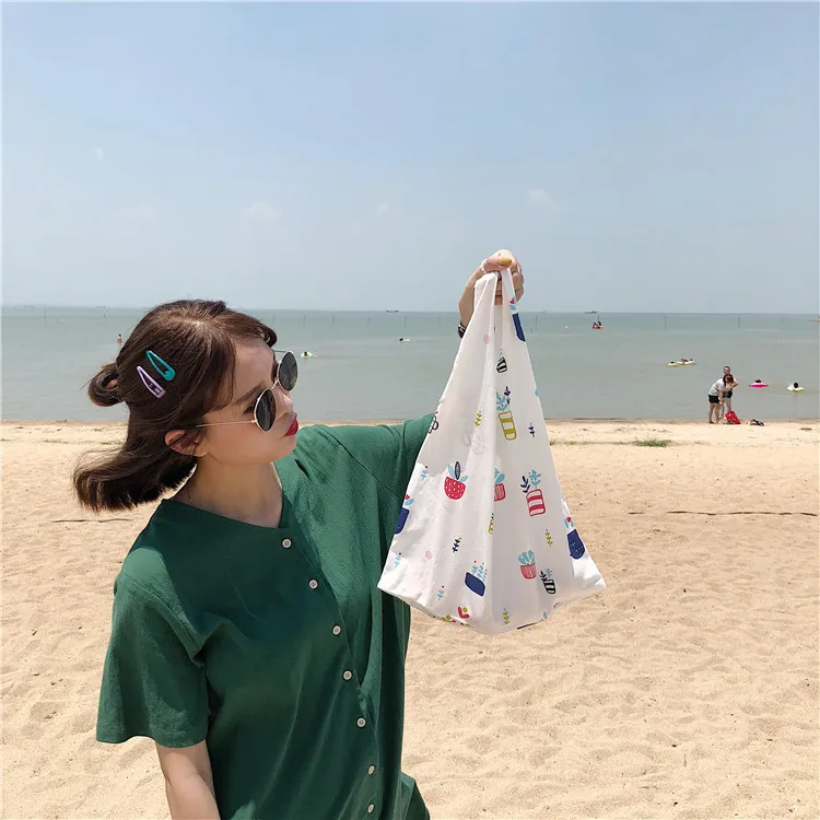 Новинки для женщин Удобный Складной многоразовая сумка для покупок Tote Сумка в стиле casual утилизация отходов Сумки домашнего хранения косметичка
