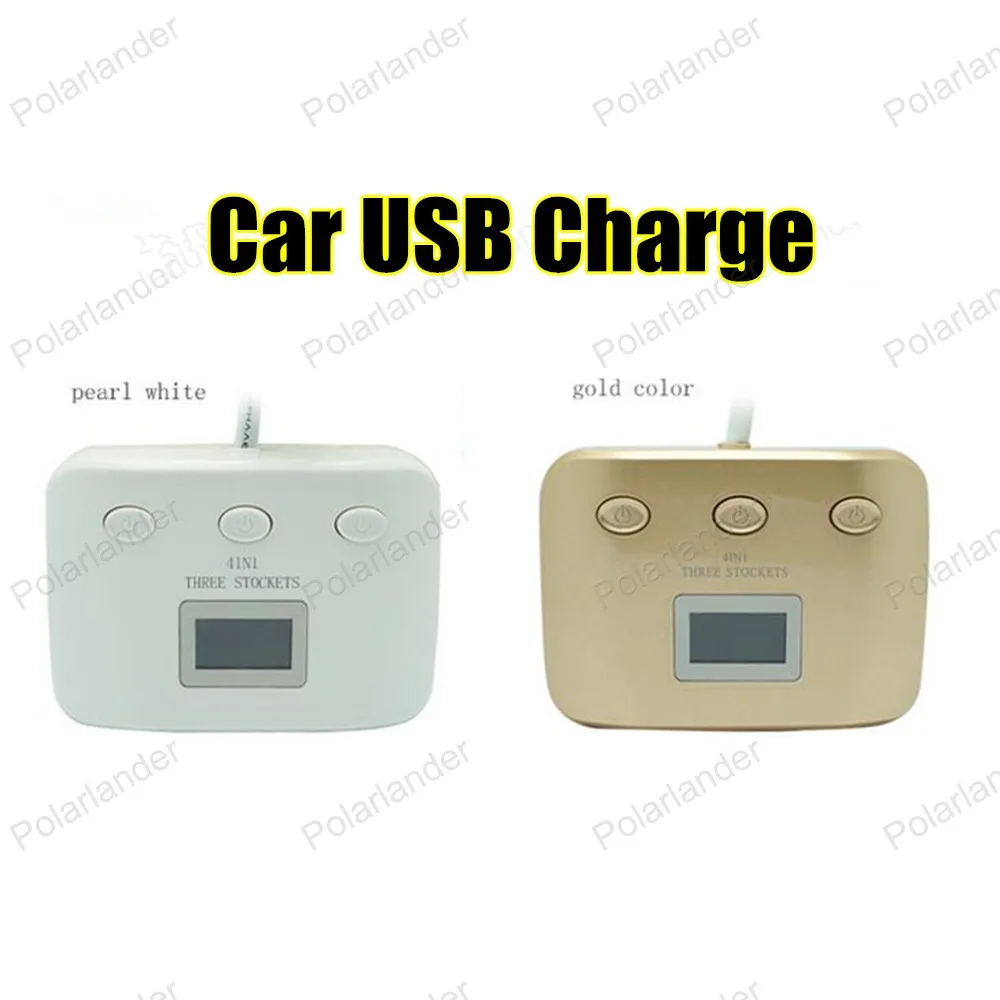 Новое поступление Dual USB квадратная розетка для автомобильного прикуривателя Зарядное устройство 12 V Выходная мощность адаптер Авто Запчасти для мобильных телефонов