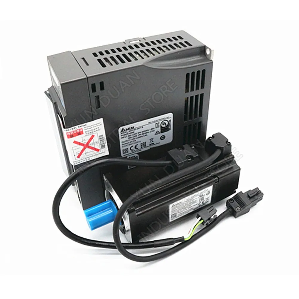 Дельта 400 Вт серводвигатель переменного тока с ASD B2 0421 B ECMA C20604SS тормозом 0.4KW 1.27NM 3000