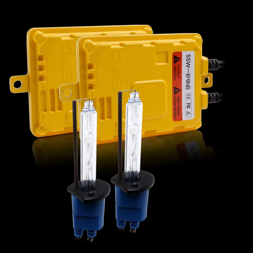 55 Вт HID Xenon конверсионный комплект Быстрый Яркий H1, H7, H3, HB3, HB4, H11, H27 одиночный пучок HID комплект, H4, H13, 9007 биксеноновый HID комплект автомобильных фар