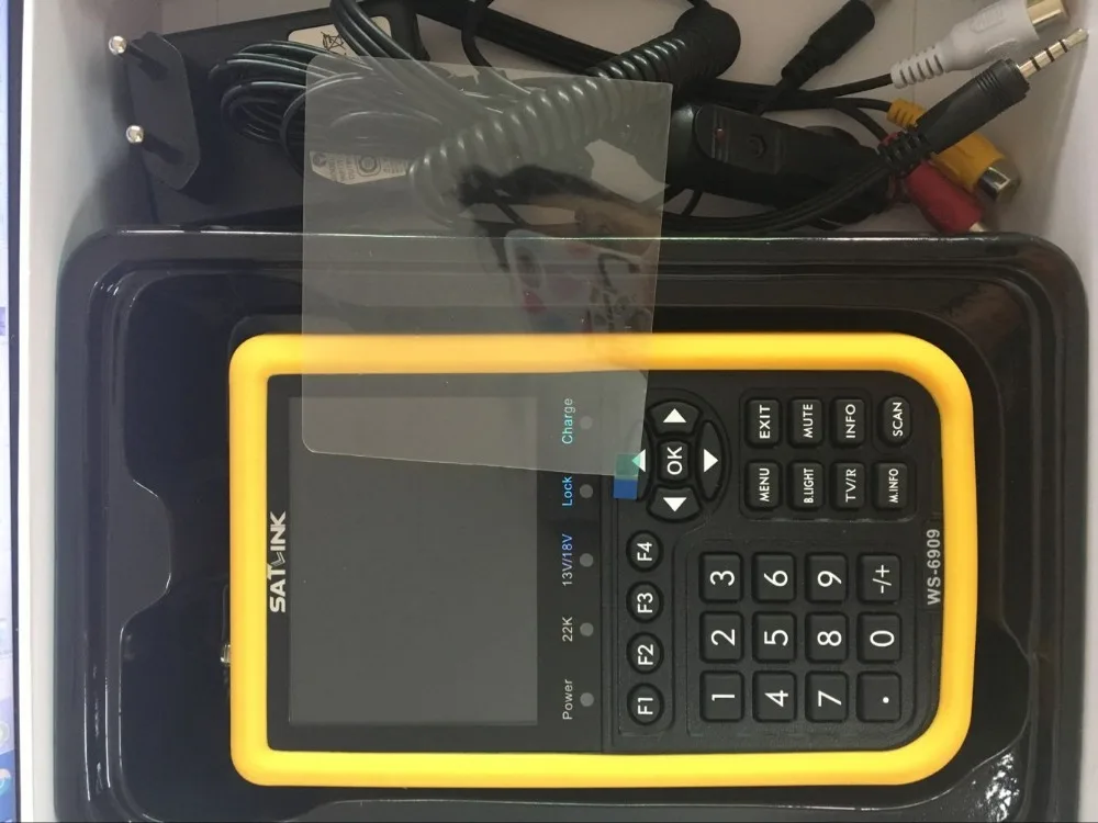 Satlink ws6909 3 5 ''DVB S &amp DVB T Combo Signal Finder satlink 6909 спутниковый и наземный измеритель