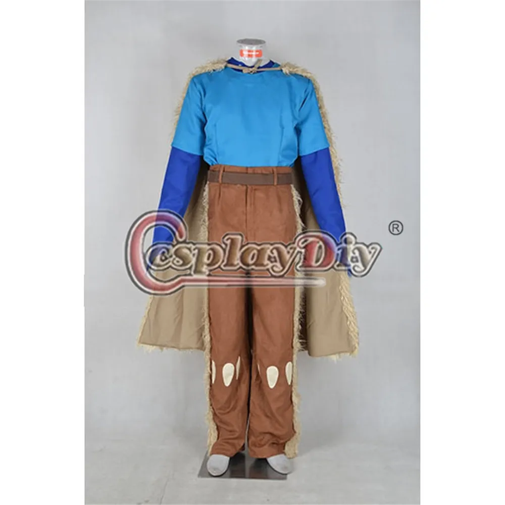 Cosplaydiy принцесса Mononoke фильм Ashitaka косплей костюм Взрослый наряд для косплея на