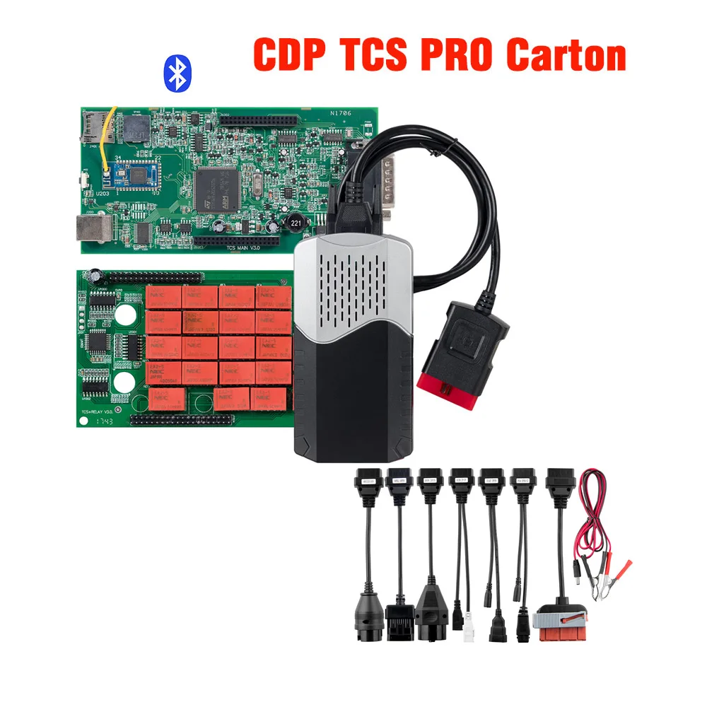 Type 2 Набор автомобильных адаптеров для CDP TCS PRO PLUS 8 кабелей для автомобилей tcs супер - Цвет: Type 2