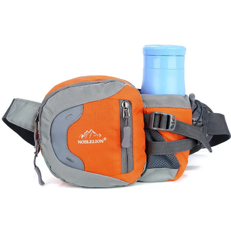 Orange Хоббилан Открытый Многофункциональный спортивный поясная сумка Ткань Оксфорд для бега Пешие прогулки с держателем бутылки воды Органайзер - Цвет: Orange