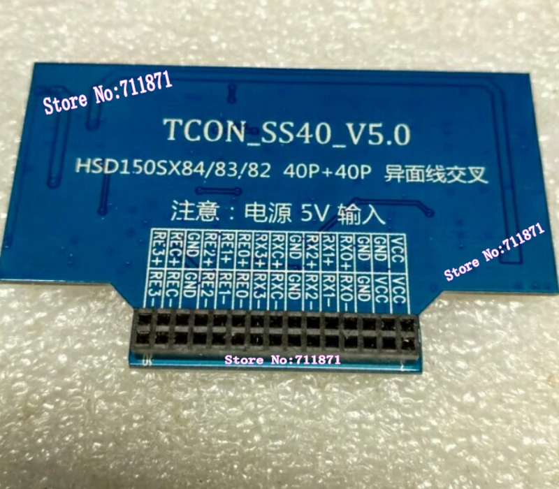 Конверсионная плата 0 5 Pitch 40P 2ch 6bit Parallel RGB TCON HSD150SX83 двойной 40Pin FPC FFC адаптер LVDS Plate