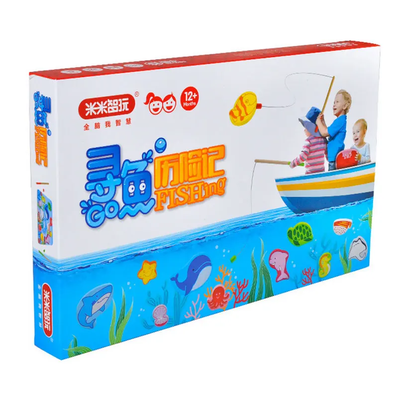 Baby Kids Magnetic Fishing Game + 3D Jigsaw Puzzle Board Montessori Wooden Educational Toys Wood Creative | Игрушки и хобби