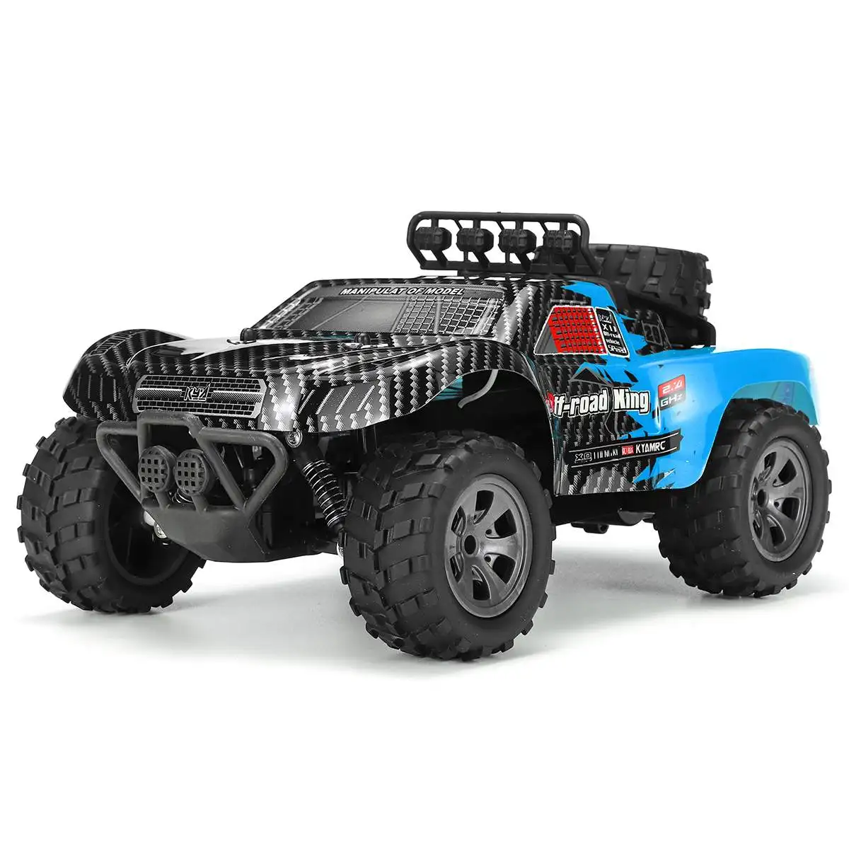 Высокая Скорость RC автомобили 2,4 г 1:18 48 48 км/ч Дрифт внедорожный автомобиль игрушка электронный пульт дистанционного управления автомобиль игрушки подарки для мальчиков - Цвет: Синий