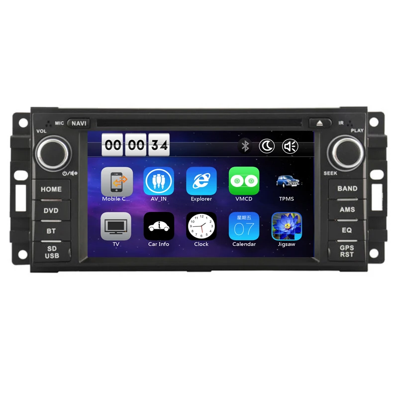 Автомобильный DVD GPS навигатор для Jeep Compass Grand Cherokee Liberty Patriot Wrangler Mitsubishi Raider 2005 2006 2007