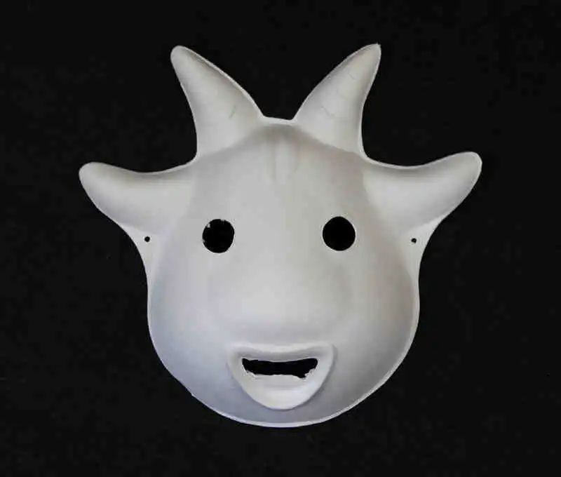 paper pulp masks hot selling Eco-friendly 45g white diy sheep mask goat 1lot=10pcs IF210C | Дом и сад