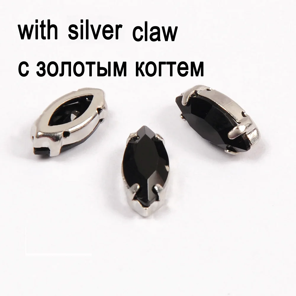 CTPA3bI Jet Navette формы пришивные стразы стеклянный кристалл с закрепкой когтей