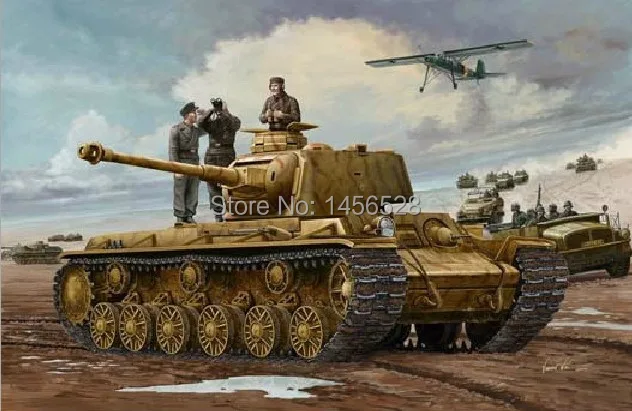 Trumpeter 1/35 00366 немецкий PZ.KPFM KV-1 756(R) TANK шкала сборки набор моделей | Игрушки и хобби