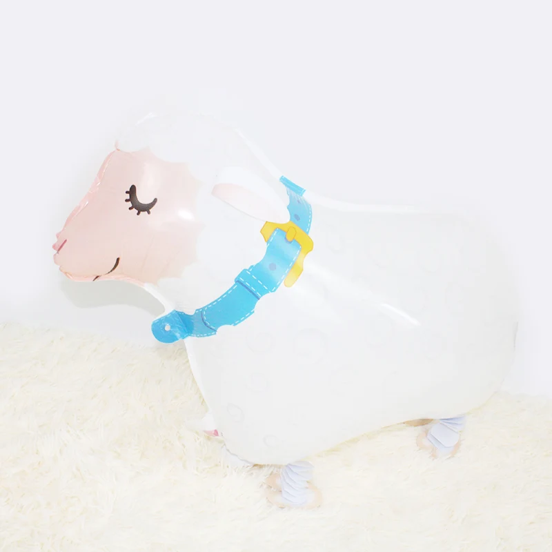 ZL sheep Смешанные воздушные шары с гелием в виде животных, милая кошка, собака, панда, динозавр, тигр, воздушные шары для домашних животных, украшения для вечеринки на день рождения для детей и взрослых - Цвет: ZL sheep