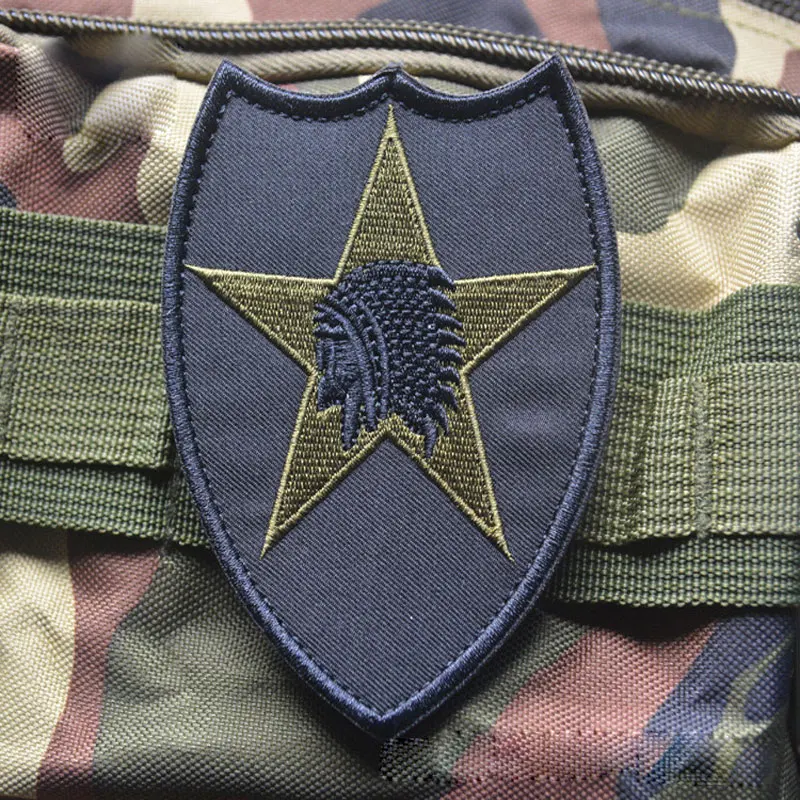 Индийский головной убор с вышивкой значок Военный Боевой Дух Тактическая