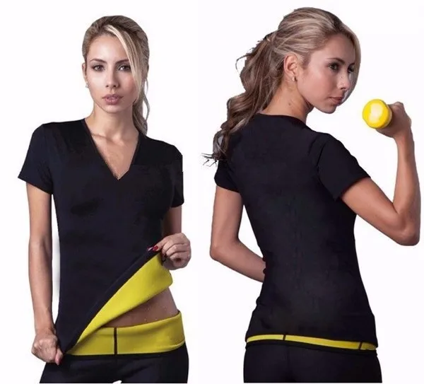 100 шт./лот одежда новые Шейперы женские неопреновые футболки шейпер эластичная