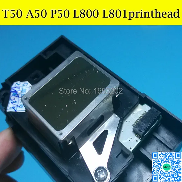 1 шт. 100% первоначально печатающая головка Печатающая для EPSON T50 P50 A50 L800 L801 L850 R690 R285