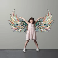 personality wings wall stickers creative photo background wallpaper sticker home decor wall decal