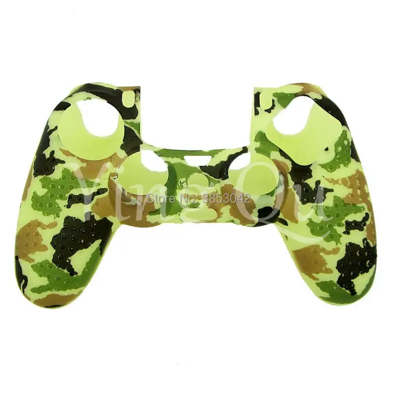 50pcs Soft Silicone Studded Rubber Case Cover For Play Station Dualshock 4 PS4 DS4 Pro Slim Controller Camouflage Skin | Электроника