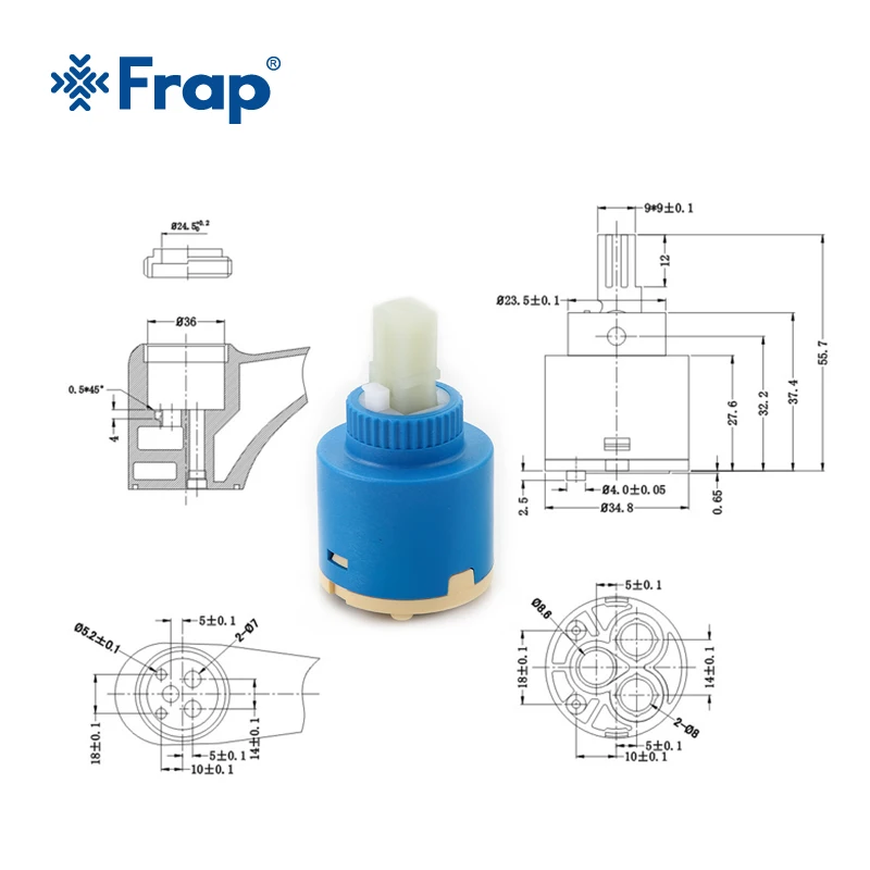 Керамический картридж Frap F51 10 шт. 35 мм аксессуары для смесителя|ceramic cartridge|faucet