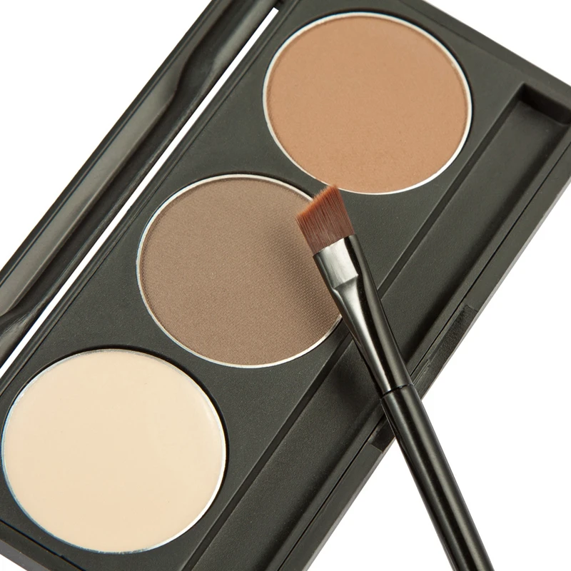 2016 New 2 Colors Eyebrow Powder + 1 Color Eyeshadow Cream Makeup Palette Long Lasting Waterproof Sweatproof Cosmetics | Красота и