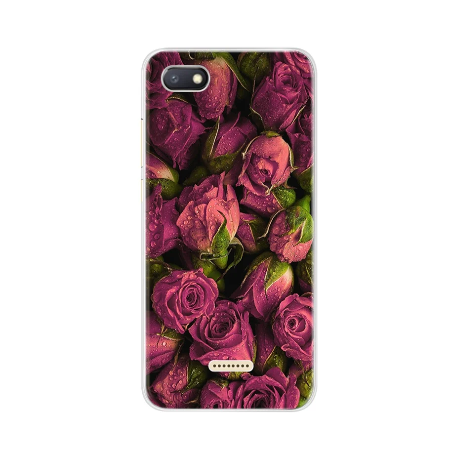 Чехол с мультяшным рисунком для Xiaomi Redmi 6A мягкий силиконовый ударопрочный чехол