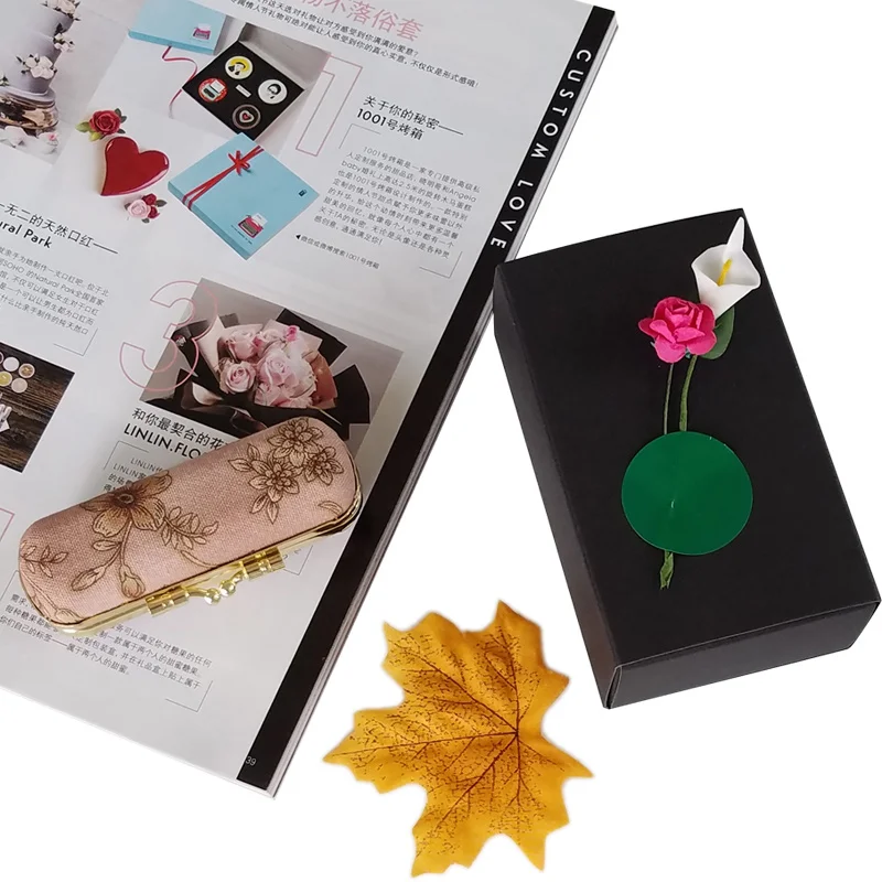 Портативная коробка для помады Экологичная кожаная портативная зеркальный