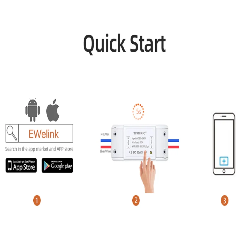 TISHRIC новый протектор для экрана сенсорного WI FI переключатель Беспроводной