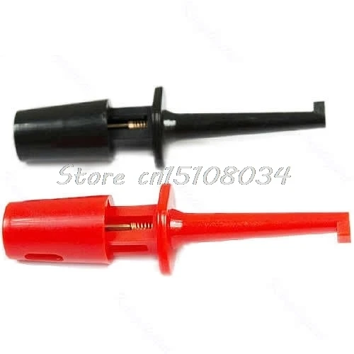 1 пара одиночный зажим с крючком тестовый зонд мини-захват для мультиметра новый