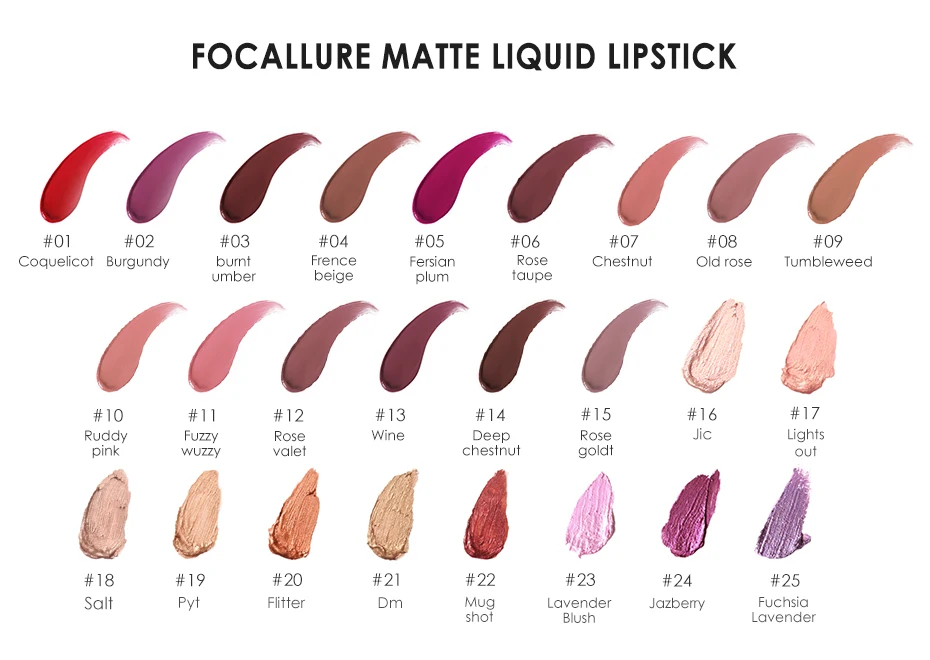 Focallure Matte губная помада Batom водостойкая губная помада гладкая стойкая Косметика стойкая к поцелуям Макияж Губная помада