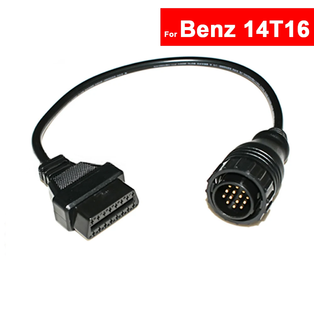 Кабель адаптер 14 16 контактов OBD2 для автомобилей Mercedes Benz диагностический