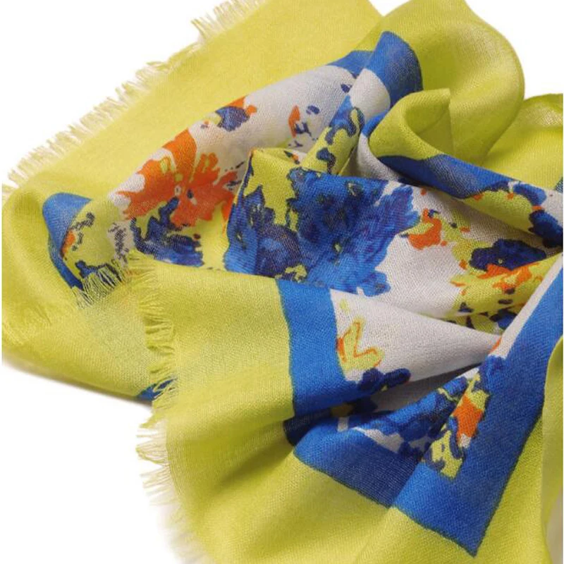 Шарф женский из шёлка и кашемира с принтом|cashmere scarf|scarf softscarf women |