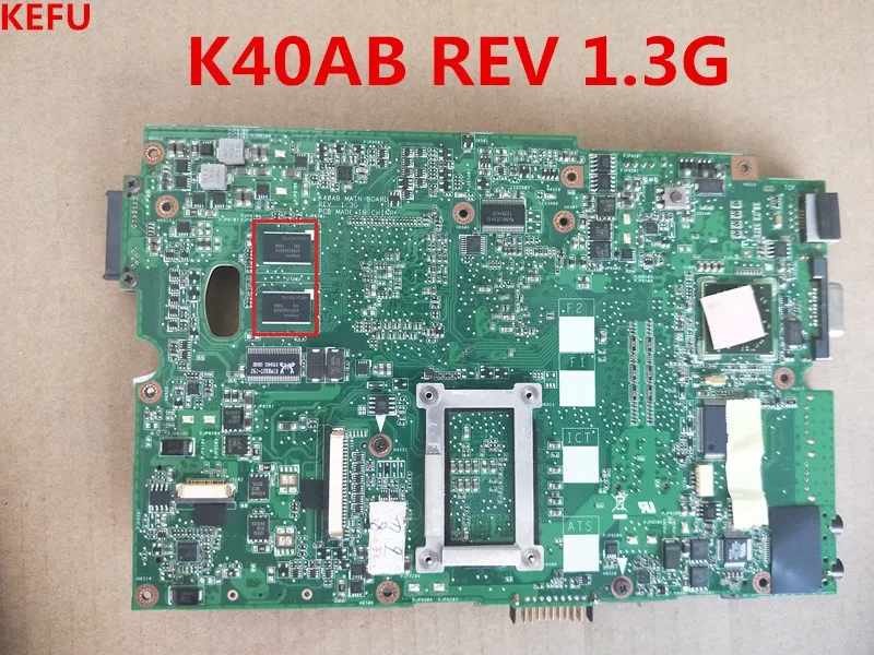 KEFU Free Shipping For Asus K40AD Laptop Motherboard K40AB REV:1.3G 100% Tested | Компьютеры и офис