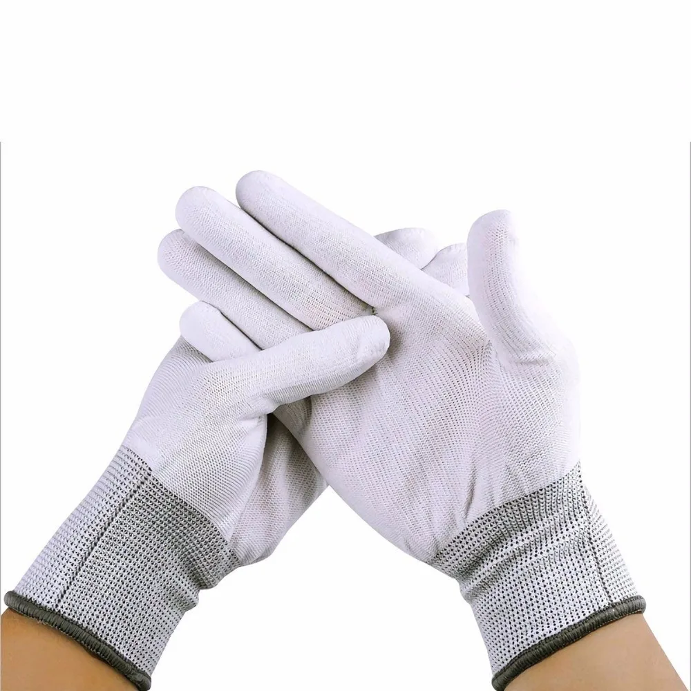 6 пар антистатические перчатки Антистатический ESD электронные рабочие pu