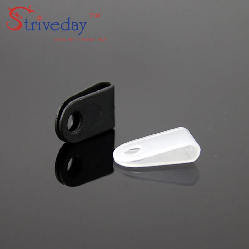 100 шт./пакет черный белый 3 дюйма тип U зажим для кабеля|clip post|cable modem usb portcable ties and clips