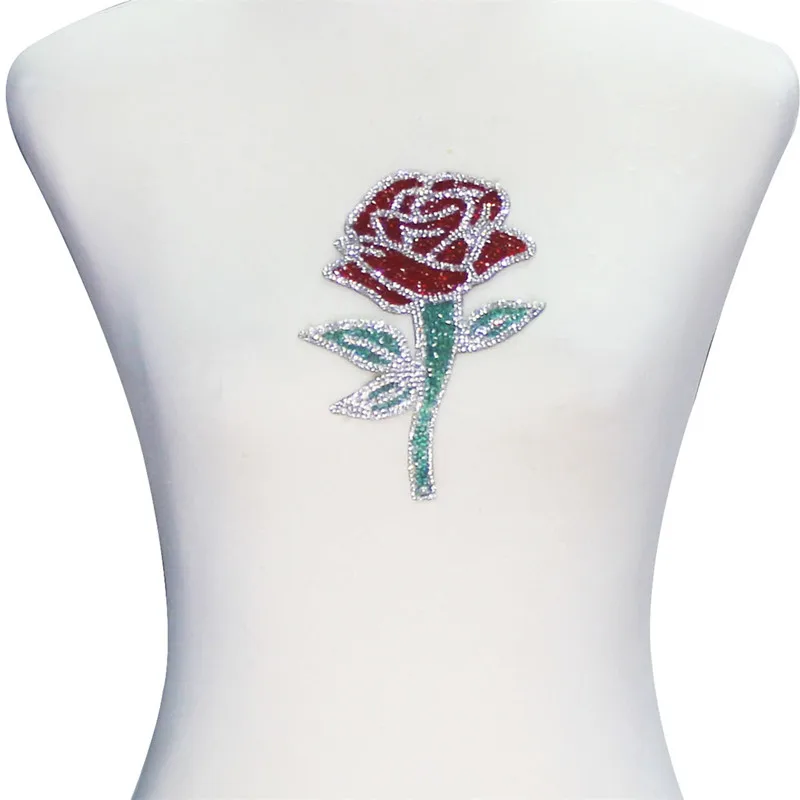 10 шт. аппликация для одежды сделай сам T2324|flower iron on|rhinestone appliqueiron on crystal |