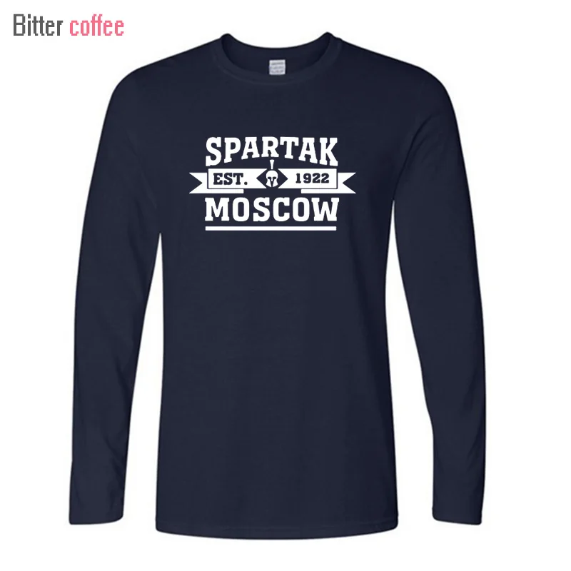 Горький кофе нвэ высокое качество, футболка с Москвой, Российская премьера лига, Camiseta, футболка с длинным рукавом, XS-XXL