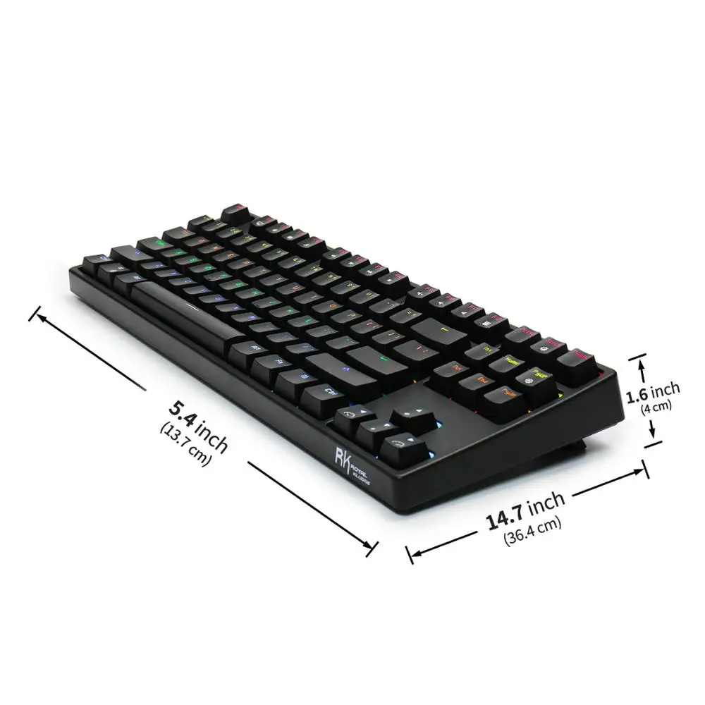 RK Royal kludge Sink87G Механическая игровая клавиатура 2 4G Беспроводной синий