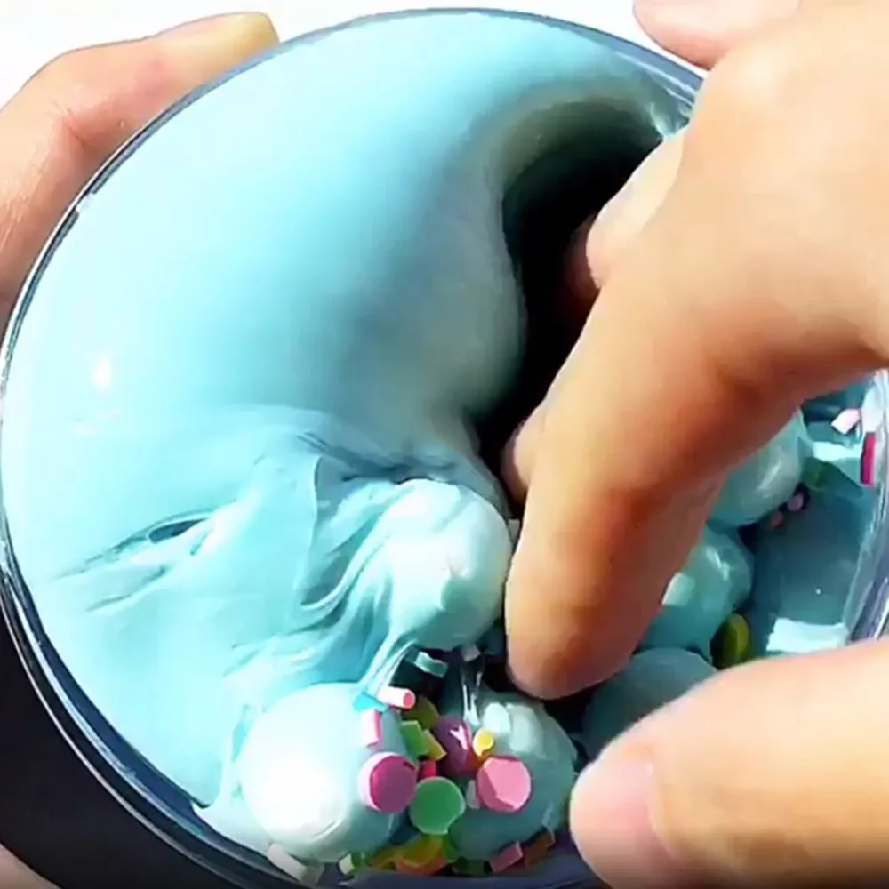 Красивая веселая глина слайм DIY мягкая хлопковая слизь Фруктовое пюре грязь