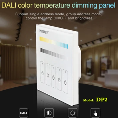 MiBOXER(milight)DL5 DALI 5 IN 1 LED Strip Controller 12~24V dimmer,Common anode Connection,Compatible with DALI Panel/DL-POW1 - Цвет: DP2 dimming panel
