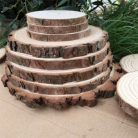 rustic wooden slices large size 6810 inch wooden log sheet wood chips country wedding vintage party decor