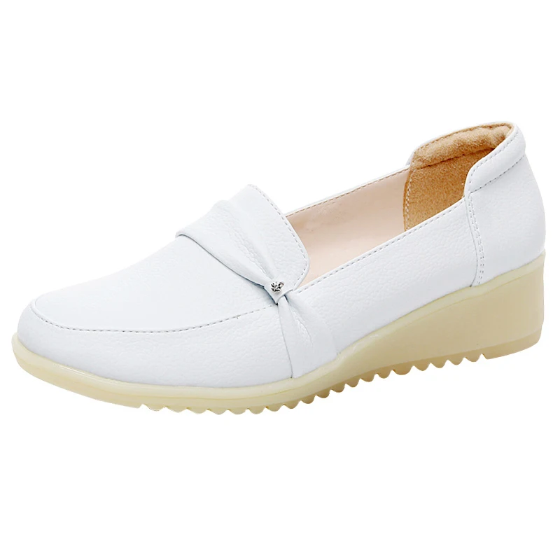 

New Doctor Nurses Shoes Female White Workwear Soft Soles Wedges Shoes Non-Slip Medical Shoes Hospital Breathable Surgical Shoes