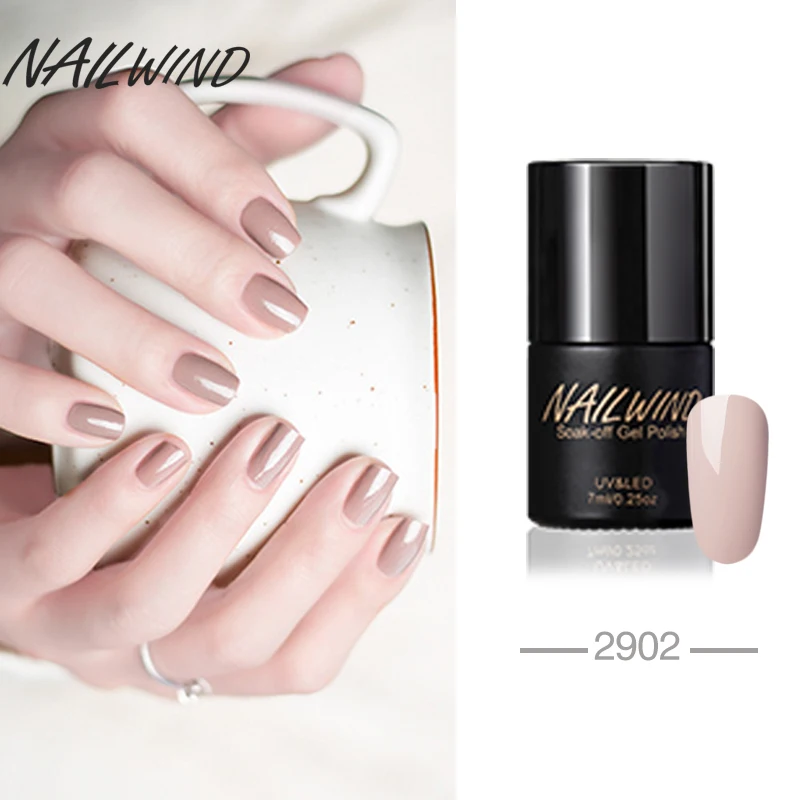 NAILWIND 7 мл 2901 2918 серый цвет серии лак для ногтей волшебный Профессиональный УФ
