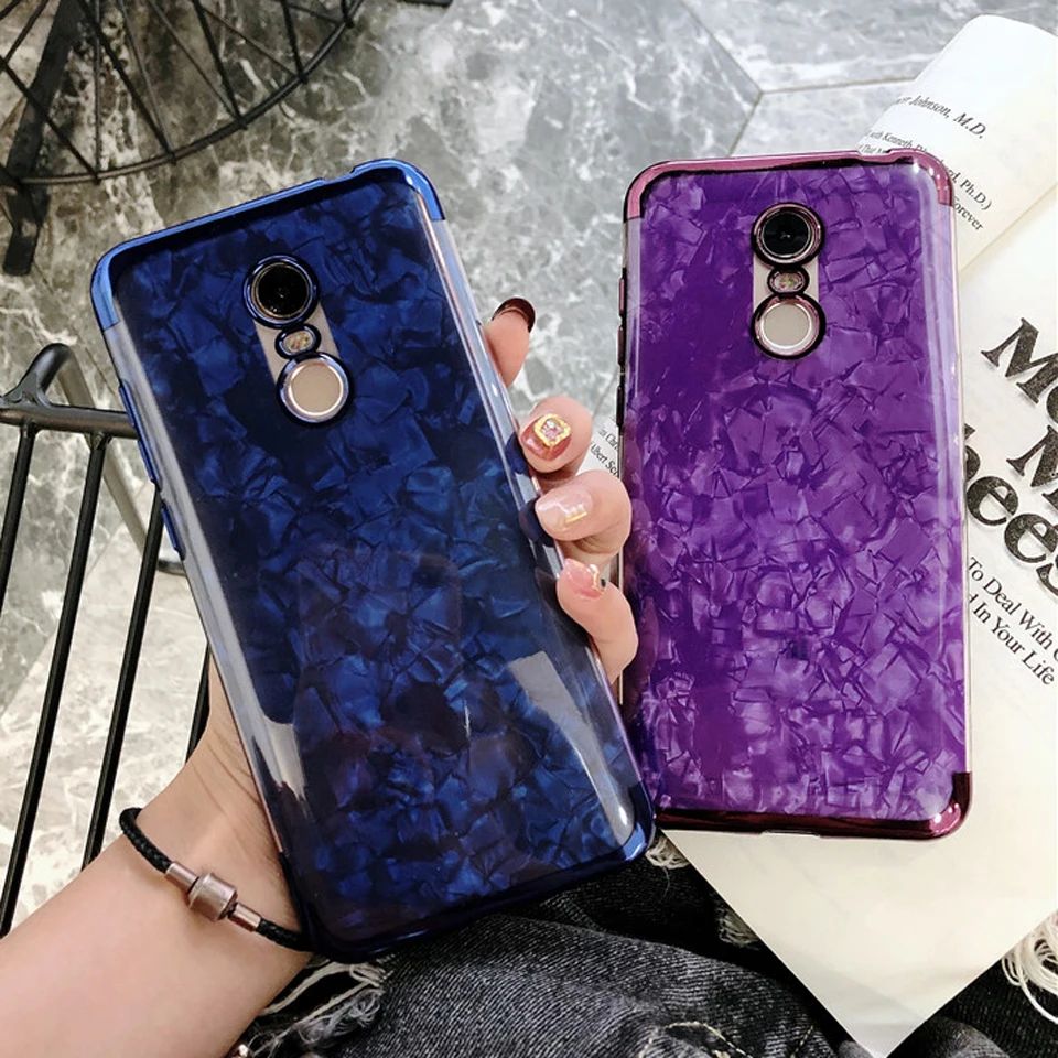 Мраморный Блестящий силиконовый чехол из ТПУ для XiaoMi RedMi 5 Plus блестящий S2 Note 7 6 Pro 4X
